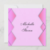 Faire-part de mariage Mariage de poids rose (Dos)