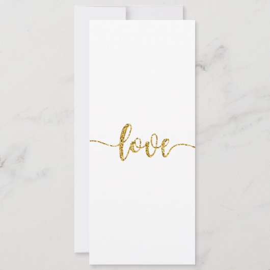 Faire-part de mariage, Mariage fixe, Amour (Dos)