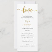 Faire-part de mariage, Mariage fixe, Amour (Devant)