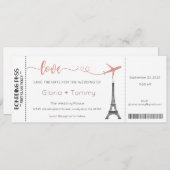 Faire-part de mariage, Mariage fixe, Amour (Devant / Derrière)