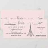 Faire-part de mariage, Mariage fixe, Amour (Devant / Derrière)