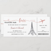 Faire-part de mariage, Mariage fixe, Amour (Devant / Derrière)