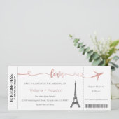 Faire-part de mariage, Mariage fixe, Amour (Debout devant)