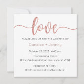 Faire-part de mariage, Mariage fixe, Amour (Devant)