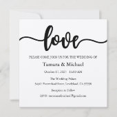 Faire-part de mariage, Mariage fixe, Amour (Devant)