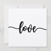 Faire-part de mariage, Mariage fixe, Amour (Dos)