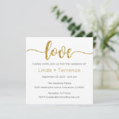 Faire-part de mariage, Mariage fixe, Amour (Debout devant)