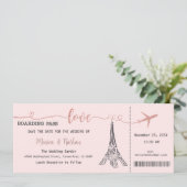 Faire-part de mariage, Mariage fixe, Amour (Debout devant)