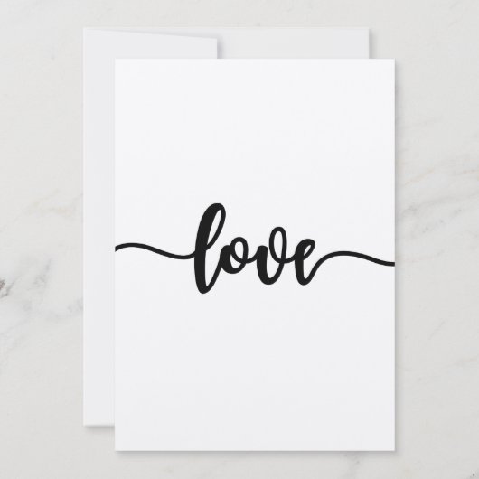 Faire-part de mariage, Mariage fixe, Amour (Dos)