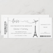 Faire-part de mariage, Mariage fixe, Amour (Devant / Derrière)