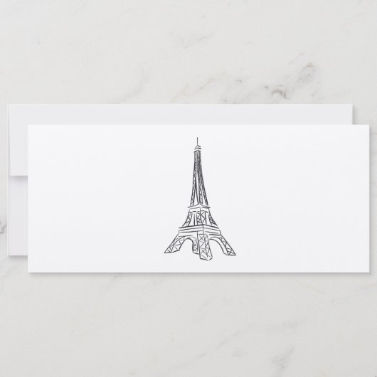 Faire-part de mariage, Mariage fixe, Amour (Dos)