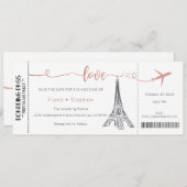Faire-part de mariage, Mariage fixe, Amour (Devant / Derrière)