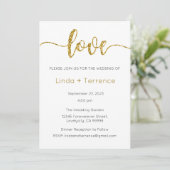 Faire-part de mariage, Mariage fixe, Coeur (Debout devant)