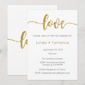 Faire-part de mariage, Mariage fixe, Coeur (Devant / Derrière)