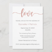 Faire-part de mariage, Mariage fixe, Coeur (Devant)