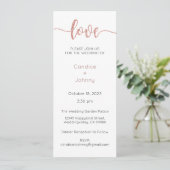 Faire-part de mariage, Mariage fixe, Coeur (Debout devant)