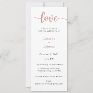 Faire-part de mariage, Mariage fixe, Coeur