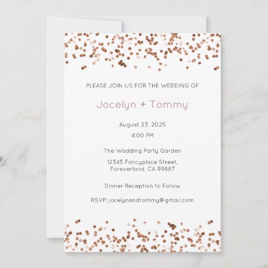 Faire-part de mariage, Mariage fixe, Coeur (Devant)