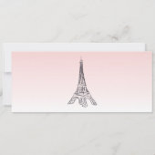 Faire-part de mariage, Mariage fixe, Paris (Dos)