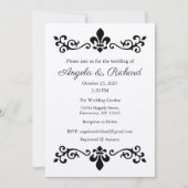 Faire-part de mariage, Mariage fixe, Paris (Devant)