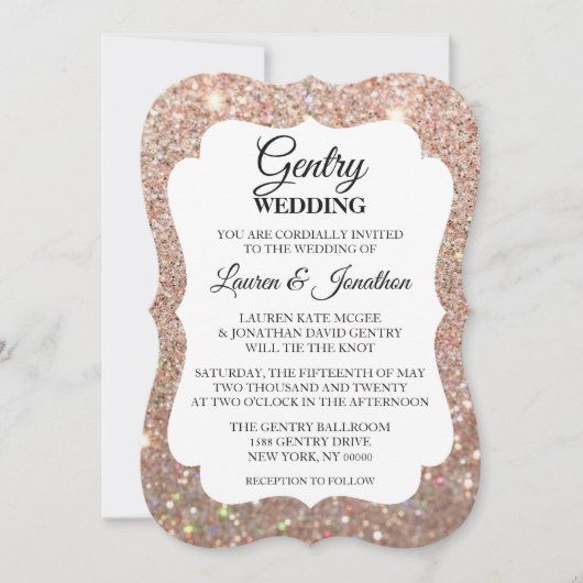 Faire-part de mariage Mariage Jour Fab - Rose Gold (Devant)