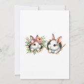 Faire-part de mariage, Mariage stationnaire, Lapin (Dos)