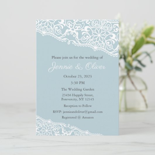 Faire-part de mariage, Mariage stationnaire, Marié (Debout devant)