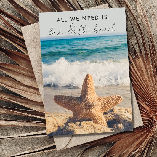 Faire-part de mariage Mariage sur la plage et Amou