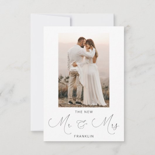 Faire-Part de Mariage Mariés Éclipser Annonce (Dos)