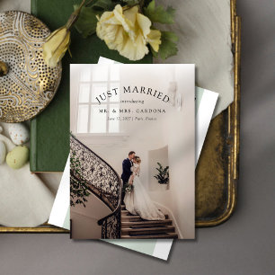 Faire-Part de Mariage Mariés en Elopement