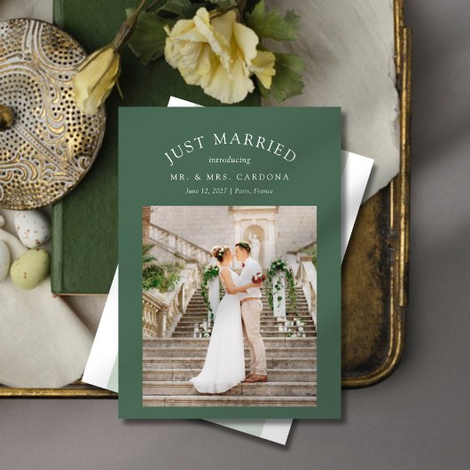 Faire-Part de Mariage Mariés en Elopement