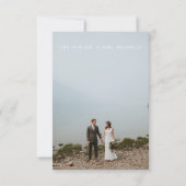 Faire-Part de Mariage Mariés sur un Coup de Tête (Dos)