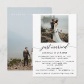 Faire-Part de Mariage Mariés sur un Coup de Tête (Devant / Derrière)