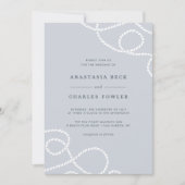 Faire-part de mariage marin | Brume (Devant)