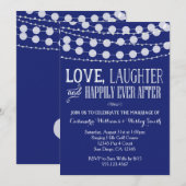 Faire-part de mariage marine (Devant / Derrière)