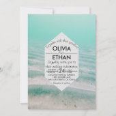 Faire-part de mariage marine étoile sous-marine (Devant)