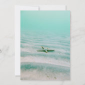 Faire-part de mariage marine étoile sous-marine (Dos)