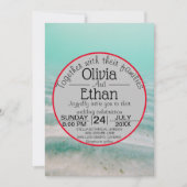 Faire-part de mariage marine étoile sous-marine (Devant)