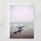 Faire-part de mariage maritime de la plage (Dos)