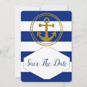 Faire part de mariage maritime Save the Date (Devant)