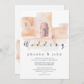 Faire-part de mariage marocaine moderne de calligr (Devant / Derrière)