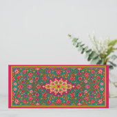 Faire-part de mariage marocaine rose et aqua (Debout devant)