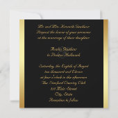 Faire-part de mariage Mascarade verte masquée (Dos)