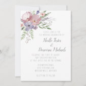 Faire-part de mariage Mauve Meadows (Devant)