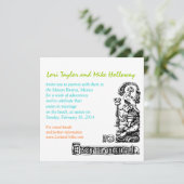 Faire-part de mariage maya de plage de la Riviera (Debout devant)