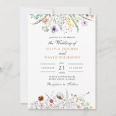 Faire-part de mariage Meadow Fleur sauvage aquarel (Devant)