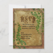 Faire-part de mariage médiéval RSVP (Devant)