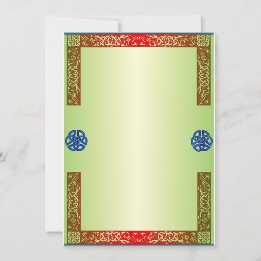 Faire-part de mariage médiévale de Renaissance (Dos)