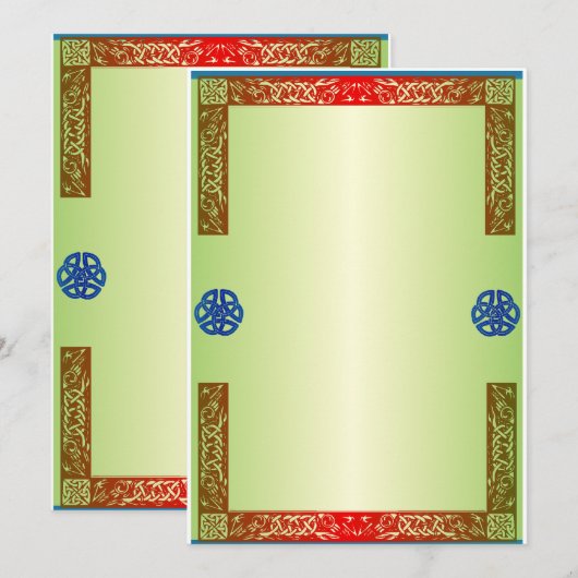 Faire-part de mariage médiévale de Renaissance (Devant / Derrière)