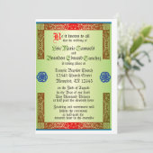 Faire-part de mariage médiévale de Renaissance (Debout devant)